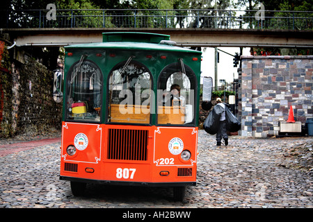 old Town Trolley Savannah Georgia Stockfoto