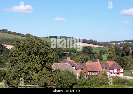 Blick auf das Weald and Downland Museum, Singleton, West Sussex, England Stockfoto