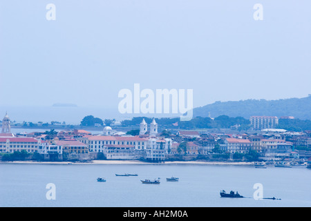 Luftaufnahme der alten Viertel. Panama City, Republik von Panama, Mittelamerika. Stockfoto