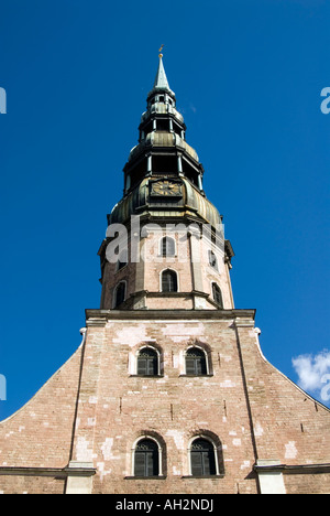 St.-Peter Kirche in der Altstadt von Riga Lettland Stockfoto