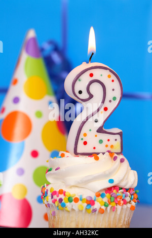 Geburtstag Kuchen Stockfoto