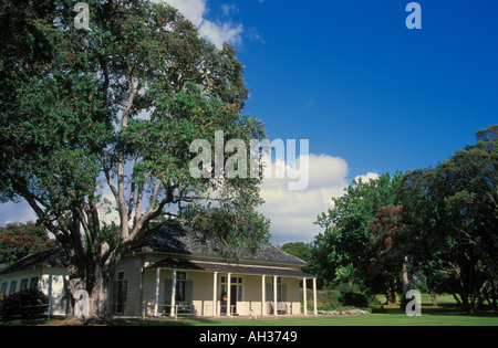 Das Vertrags-Haus am Waitangi in der Nähe von Paihia Bucht der Inseln North Island New Zealand Stockfoto