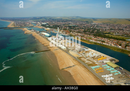 Luftaufnahme, Shoreham-Kraftwerk Stockfoto