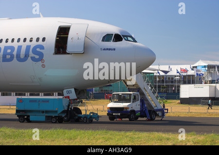 Nase des Airbus 340-600 auf der Farnborough Airshow 2006 Stockfoto