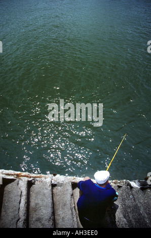Schritte der Hafen Frankreich Süd-West Frankreich Europa Angeln Stockfoto