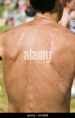 Nahaufnahme von einem fiel Läufer zurück, Ambleside Sport, UK Stockfoto