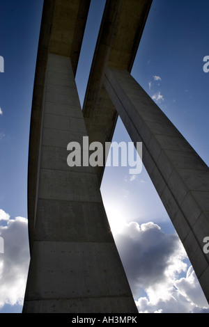 Die A40 Autoroute De Titans Nantua Frankreich Stockfoto