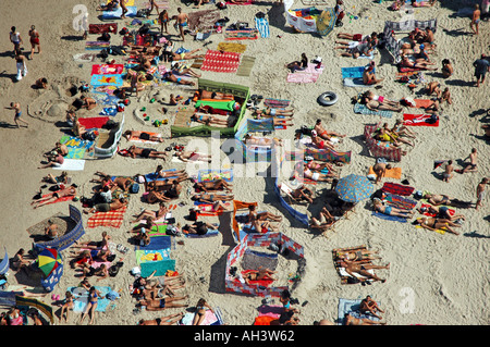 überfüllten Strand in Leba Polen Stockfoto