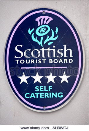 Scottish Tourist Board Wegweiser Stockfoto