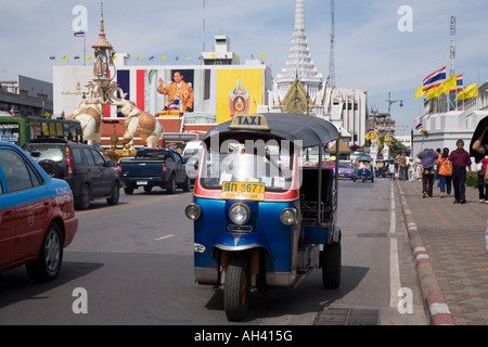 Thai Tuk-Tuk auf den Straßen von Bangkok Stockfoto