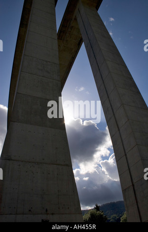 Die A40 Autoroute De Titans Nantua Frankreich Stockfoto