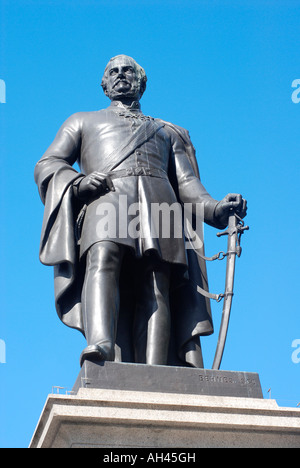 Trafalgar Square-Statue von Major-General Sir Henry Havelock. Stockfoto