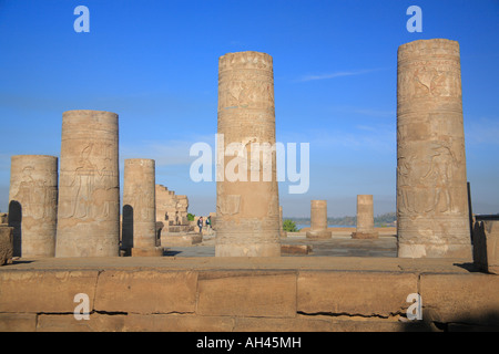 Tempel von Sobek und Haroeris (180-c.60 BC), Kom Ombo, Ägypten Stockfoto