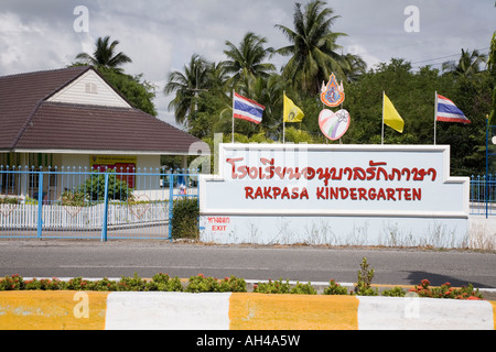 Rakpasa Kindergarten am Stadtrand von Banchang AKA Bangchang in der Nähe von Rayong in Thailand Stockfoto