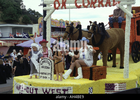 Jersey Blumen Parade Centenary 2002 Kanalinseln Stockfoto