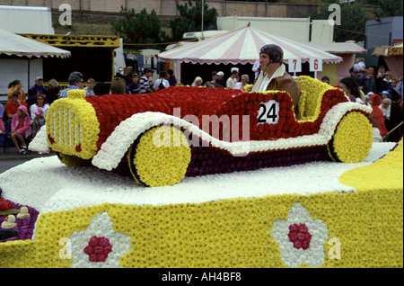 Jersey Blumen Parade Centenary 2002 Kanalinseln Stockfoto