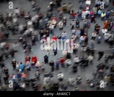 DE - Bayern: Menschenmenge in München Stockfoto