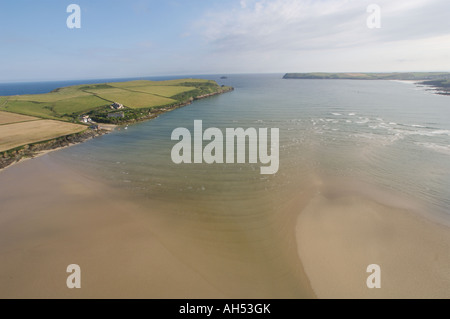 Luftbilder Padstow Cornwall betrachten. UK Stockfoto