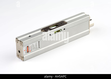 Eine Laser-Wasserwaage für Ebenenlinien abstecken Stockfoto