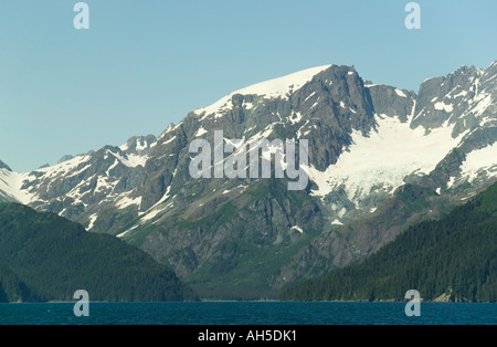 Berge entlang der Resurrection Bay in der Nähe von Seward Alaska USA Stockfoto