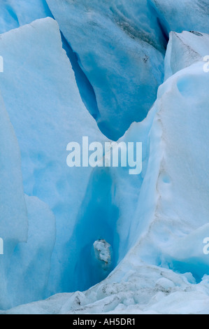 Eine Masse von Eis auf Worthington Glacier Chugach Mountains in der Nähe von Valdez Prinz-William-Sund Alaska USA Stockfoto