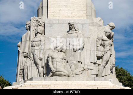 Detail auf dem Freiheitsdenkmal Riga Lettland Stockfoto