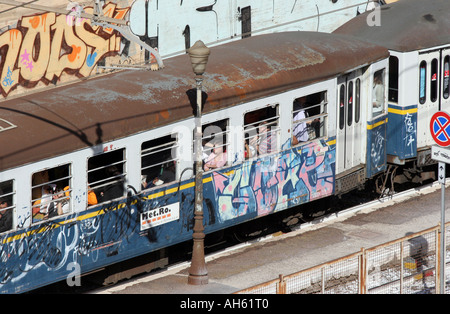 U-Bahn in Rom in der Nähe zum Bahnhof Roma Termini Stockfoto