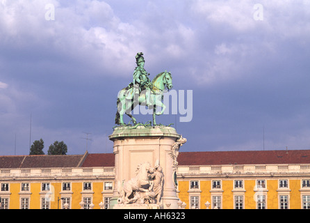 König José I Praco de Fiqueira Lissabon Portugal Stockfoto