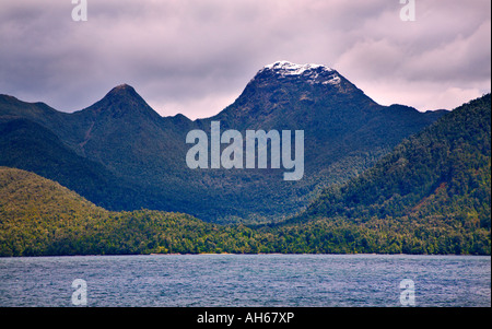 Fjord in Aisén Region Patagonien, Chile Stockfoto