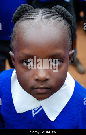 Eine Grundschule Mädchen Nairobi Kenia in Ostafrika Stockfoto