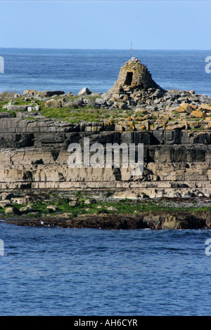 Krabben Sie-Insel in Doolin Harbour, County Clare, Republik Irland Stockfoto