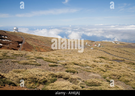 Roque de Los Muchachos Observatorium, La Palma, Kanarische Inseln Stockfoto