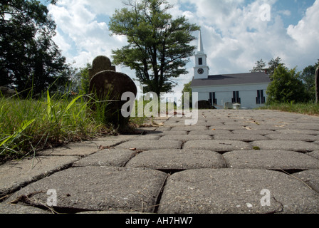Chester Dorffriedhof in den Herbstmonaten befindet sich in Chester New Hampshire USA Stockfoto