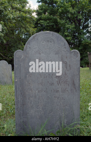 Chester Dorffriedhof in den Herbstmonaten befindet sich in Chester New Hampshire USA Stockfoto