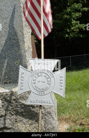 Chester Dorffriedhof in den Herbstmonaten befindet sich in Chester New Hampshire USA Stockfoto
