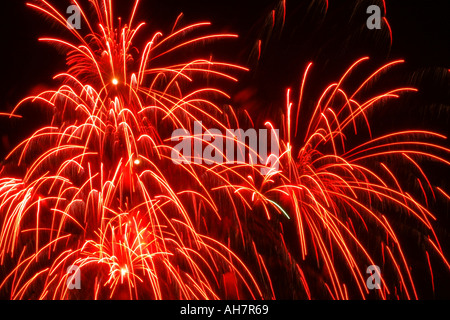 Karneval reitet nachts auf der midway Stockfoto