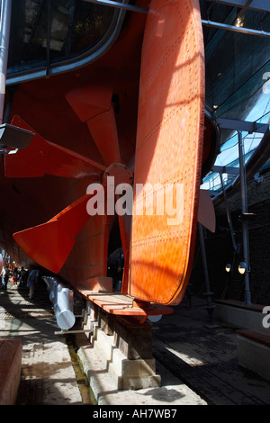 SS Großbritannien Propeller und Rumpf Bristol Docks, Bristol, Avon, England, Vereinigtes Königreich Stockfoto