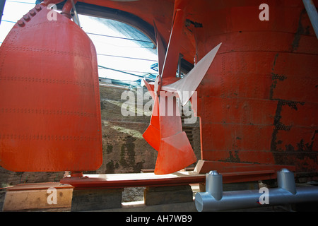 SS Großbritannien Propeller und Rumpf Bristol Docks, Bristol, Avon, England, Vereinigtes Königreich Stockfoto