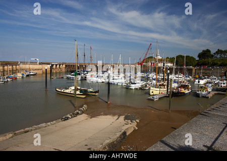 Slipanlage am Hafen von Watchet, Somerset, England, UK Stockfoto