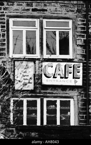 Cafe Sowerby Bridge Yorkshire England ca. 1978 Stockfoto