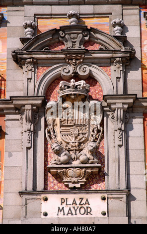 Madrid Spanien Plaza Mayor Stockfoto