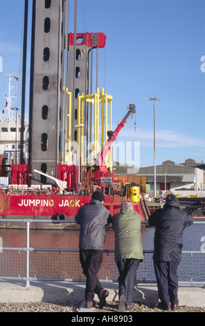 JUMPING JACK MARINE HYDRAULIKHAMMER von Great Yarmouth AUF DEM RIVER YARE NORFOLK EAST ANGLIA ENGLAND GROSSBRITANNIEN Stockfoto