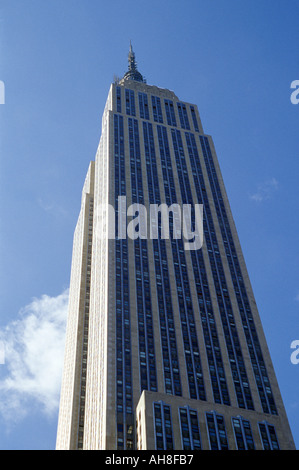 Blick auf das Empire State Building in New York City Stockfoto