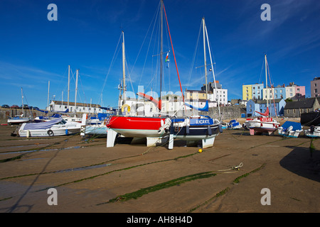 Tenby Harbour in Pembrokeshire, West Wales, UK Stockfoto