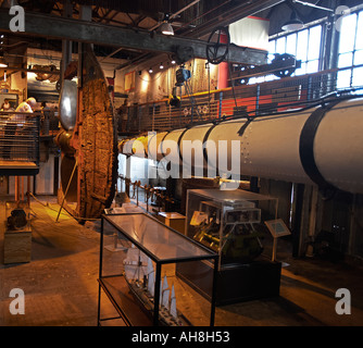 SS Great Britain Museum in Bristol zeigt den Propeller und Ruder aus SS Great Britain Stockfoto