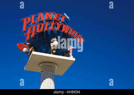 Planet Hollywood-Schild am Las Vegas Boulevard Las Vegas Nevada Stockfoto