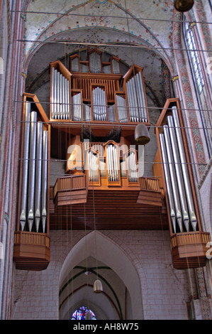 St. Marien Luebeck Organ pipe Stockfoto