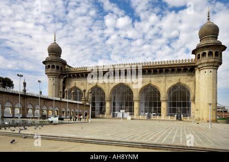 Mecca Masjid Hyderabad Andhra Pradesh, Indien Stockfoto