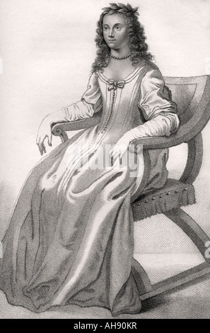 Margaret Lucas Cavendish, Herzogin von Newcastle-upon-Tyne, 1623 - 1673.Englische Aristokratin, Philosophin, Dichterin, Wissenschaftlerin, Belletristik-Autorin und Dramatikerin Stockfoto