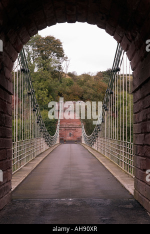 "Union Hängebrücke" in Northumberland "Great Britain" Stockfoto